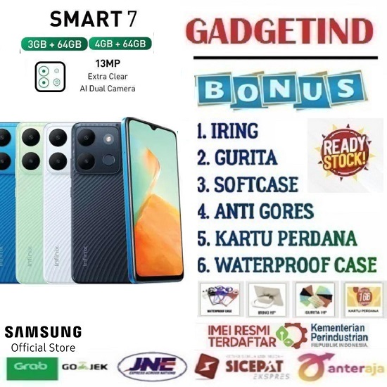 Sale Infinix Smart 7 4/64Gb - 6.6\\\" Hd+ - Display: 6.6\\\" Hd+ Sunlight Display Processor: Mediatek Helio A22 Harga  887,840 Ringgit*Penghantaran Percuma