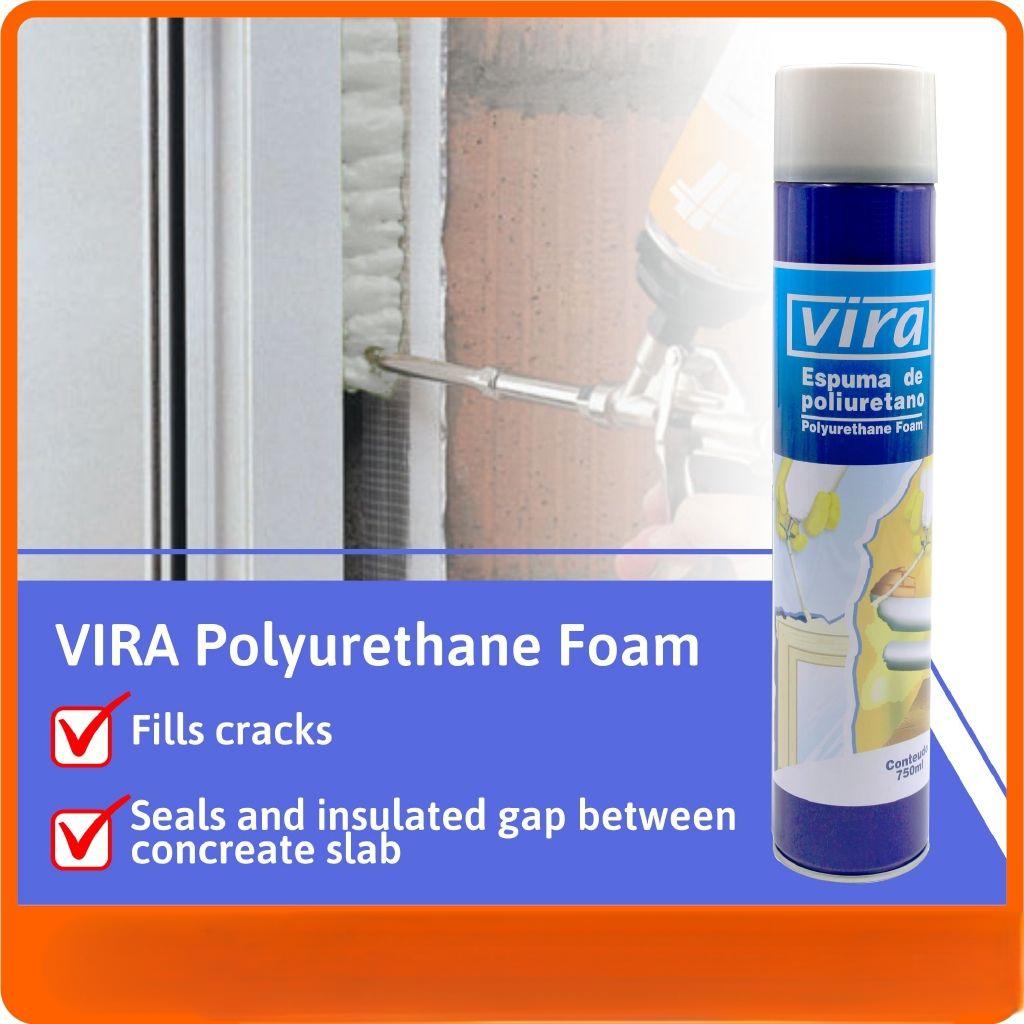 VIRA Polyurethane Foam 750ml Spray Gun/Busa Poliuretan Tahan Air& Isolasi Termal-Akustik | LEM BOTOL Industri & Rumah Tangga Harga 49,999 rupiah*Gratis Ongkir
