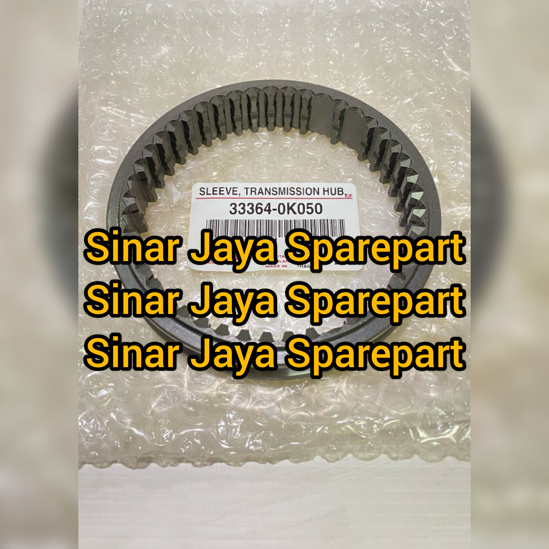 Sleeve Gigi 3 & Gigi 4 Hilux Revo 2.5cc 2.4cc Hilux GR sport 2.8cc Fortuner vrz 2.4cc 2.8cc Hiace Premio 2.8cc original 33364-0k040/33364-0k050 Harga 1,850,000 rupiah*Gratis Ongkir