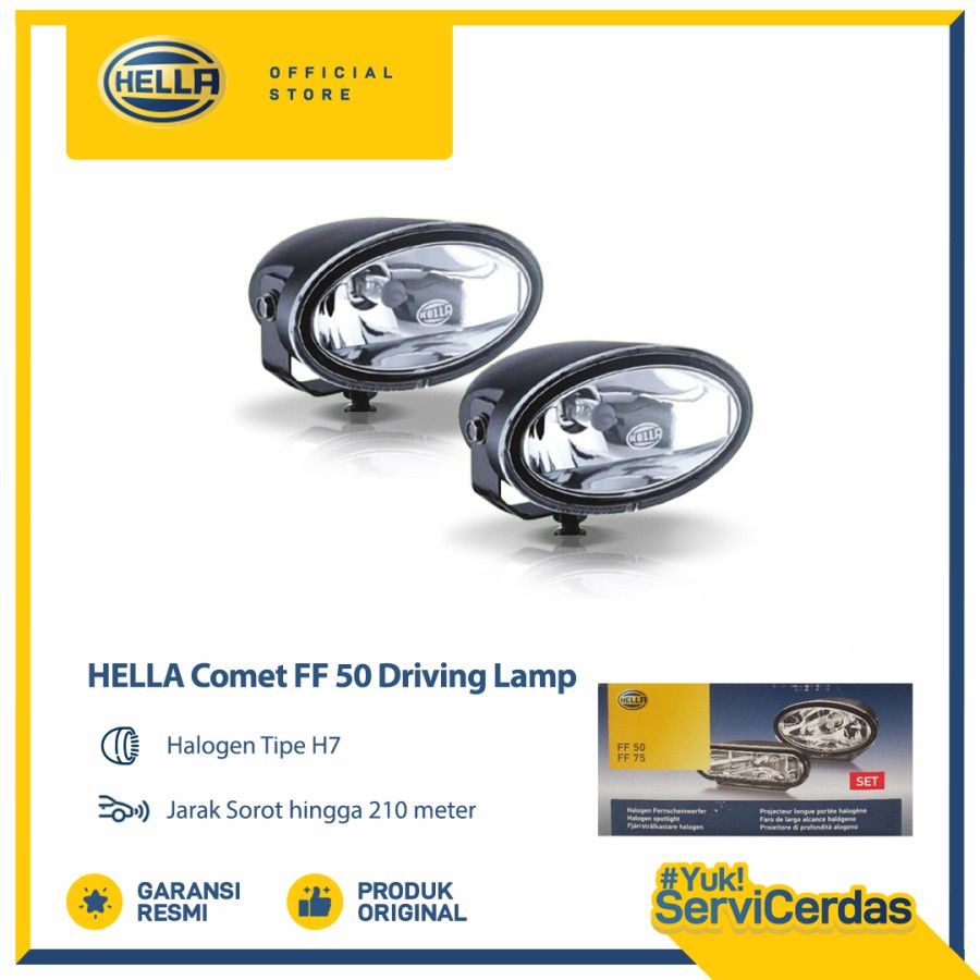 Hella Driving Lamp FF 50 Harga 1,440,000 rupiah*Gratis Ongkir