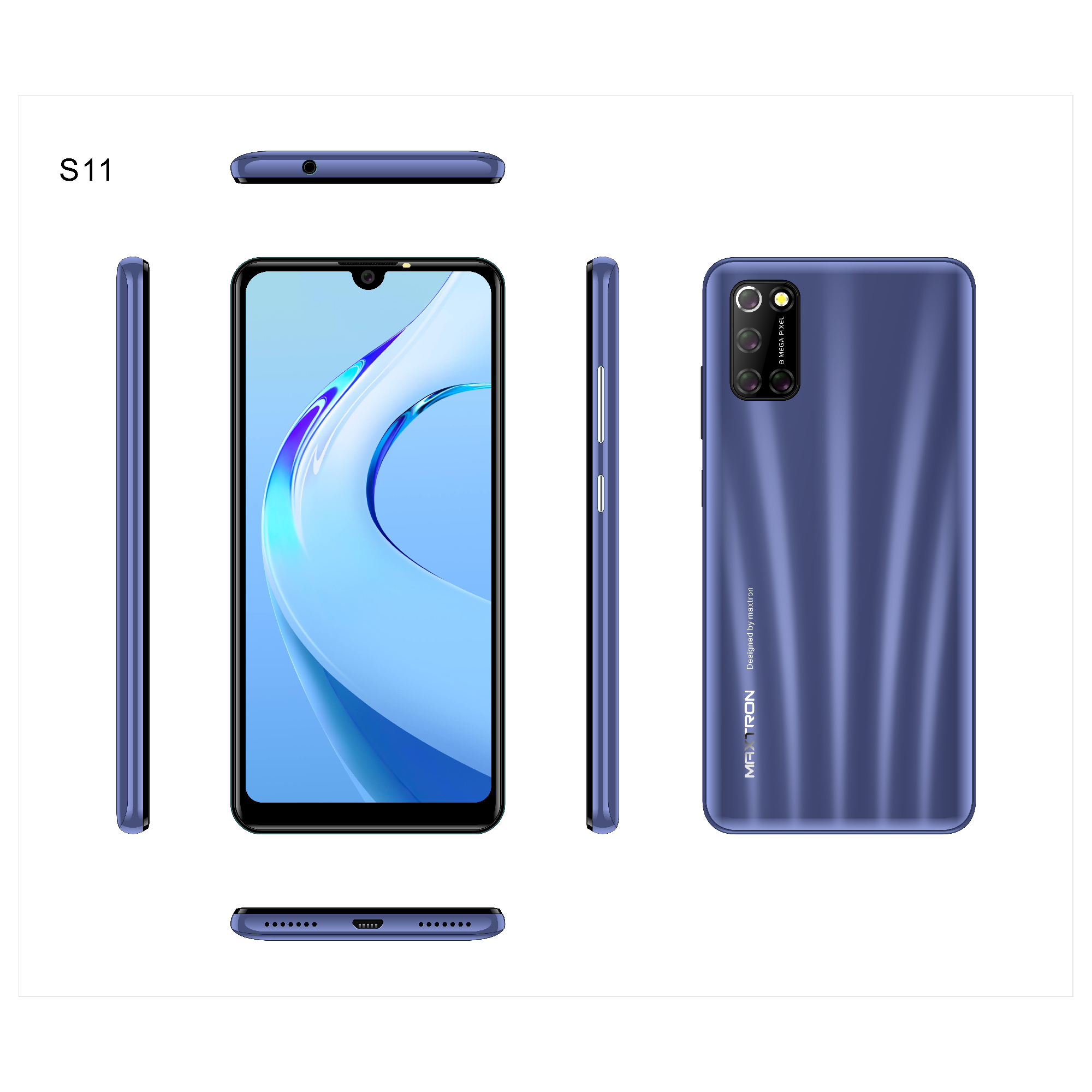 Maxtron S11 RAM 3GB/16GB 4G Smart Phone Android Garansi Resmi 1 Tahun