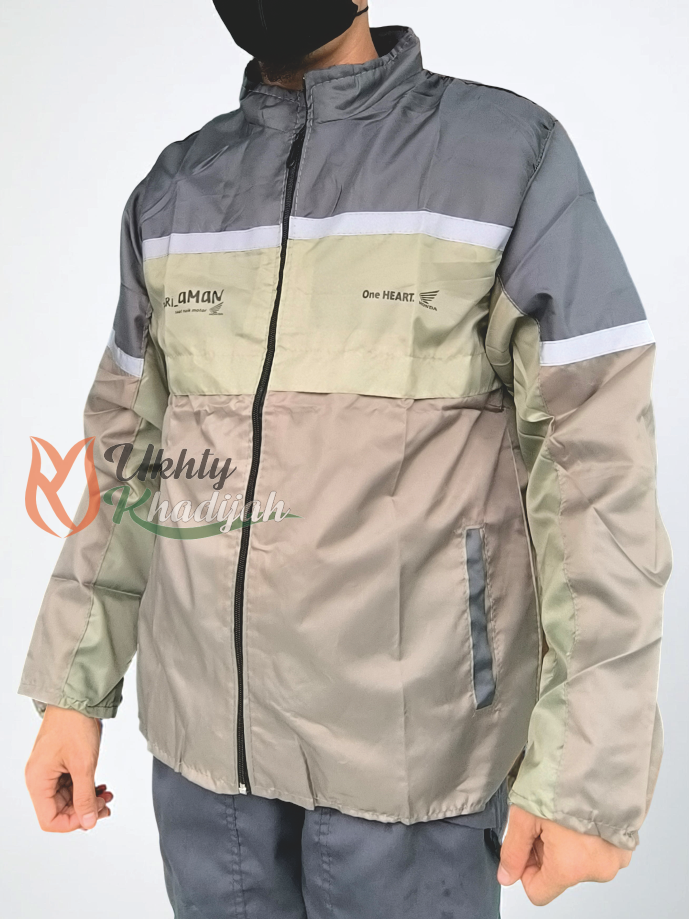 Original Honda parachute motorcycle jacket army green AHM Harga 14,900 rupiah*Gratis Ongkir