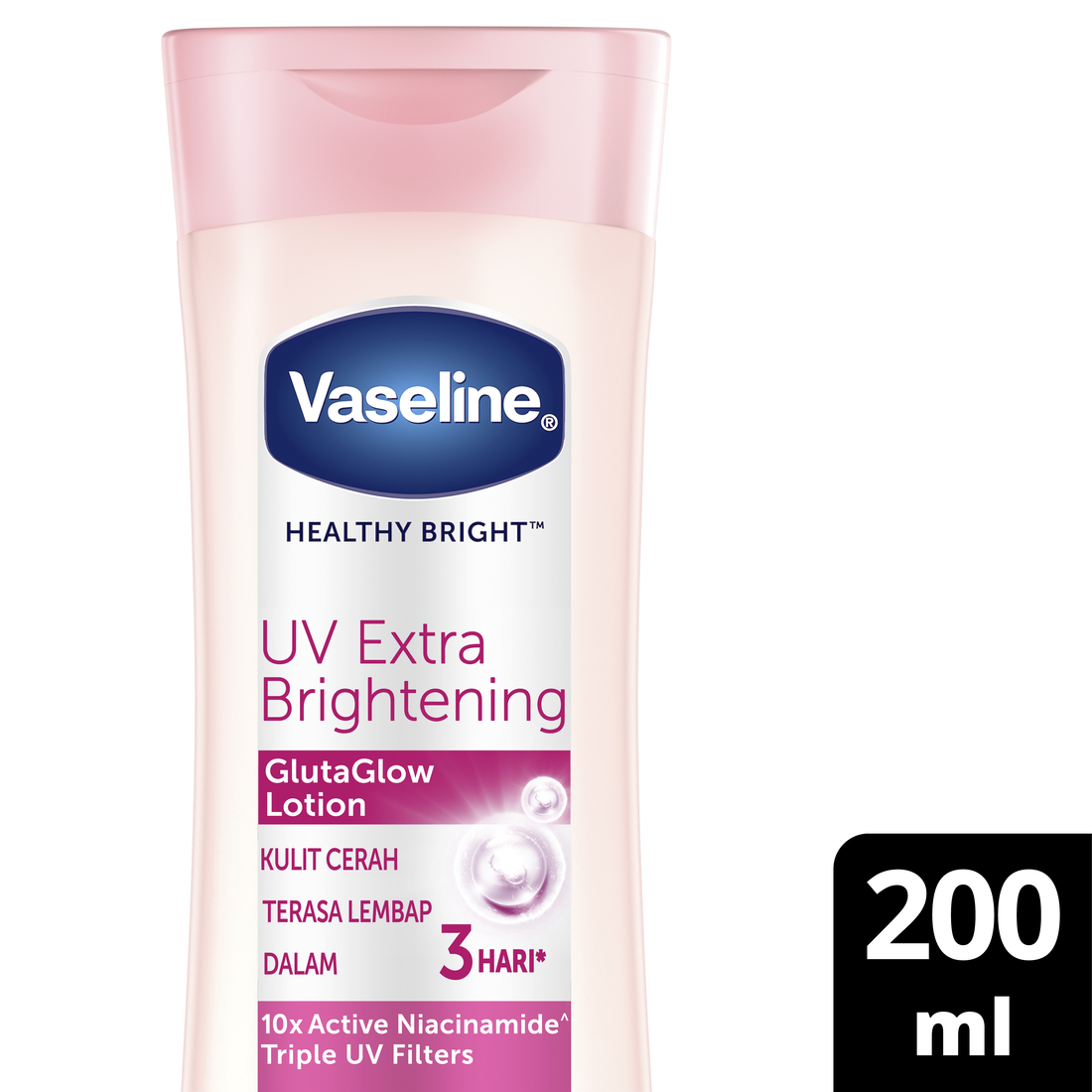 Lazada Indonesia - Vaseline Hand & Body Lotion Healthy White UV Extra Brightening 200Ml