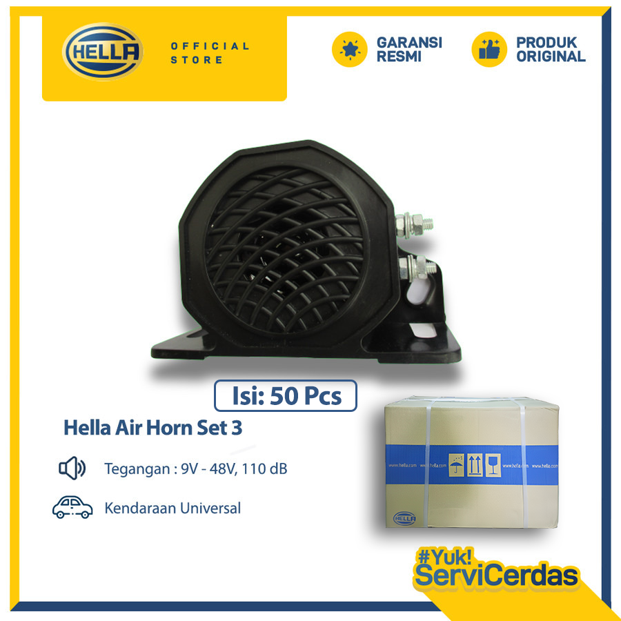 Klakson Mundur Mobil HELLA 9V - 48V (DUS / 50 PCS) - Back Up Alarm Harga 9,856,800 rupiah*Gratis Ongkir