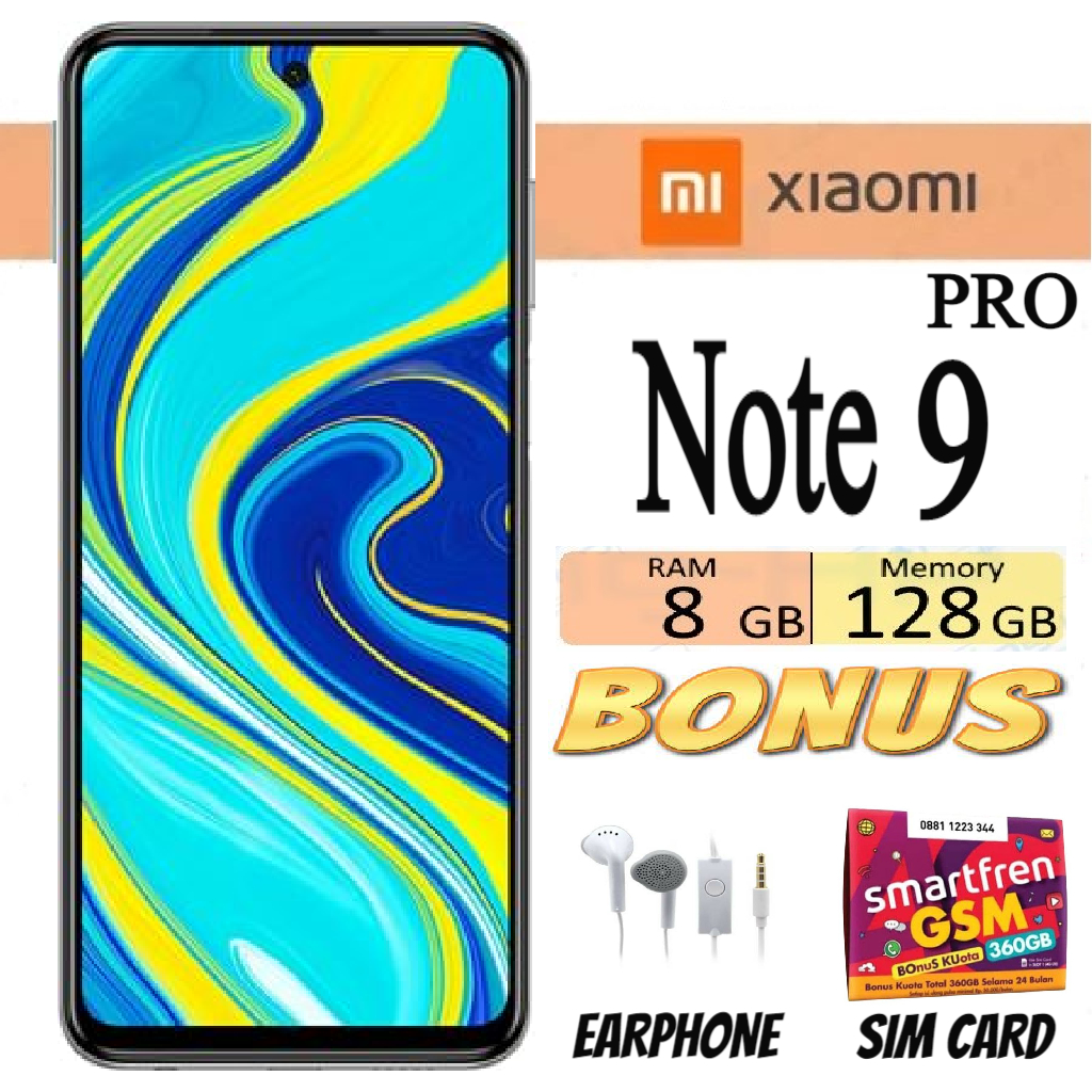 XIAOMI REDMI NOTE 9 PRO RAM 8 GB ROM 128 GB - Bergaransi Giá 1,850,000 Đồng*Miễn phí vận chuyển