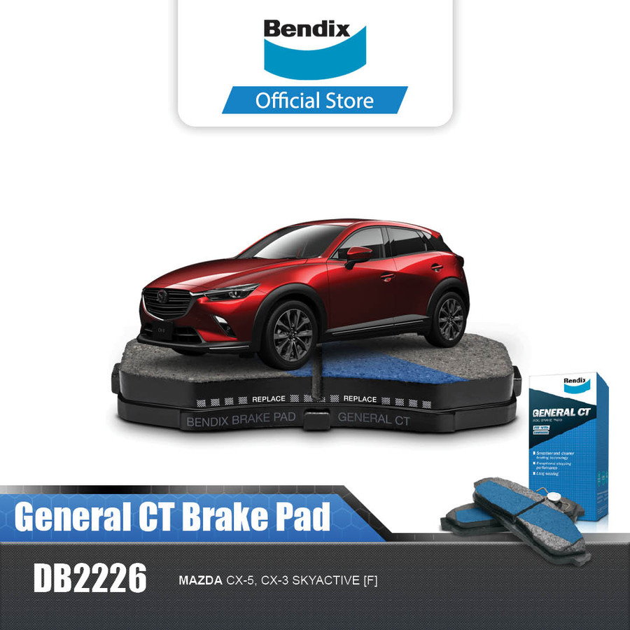 Bendix Kampas Rem Depan Brake Pad Mobil MAZDA CX-3 DB2226GCT Harga 669,200 rupiah*Gratis Ongkir