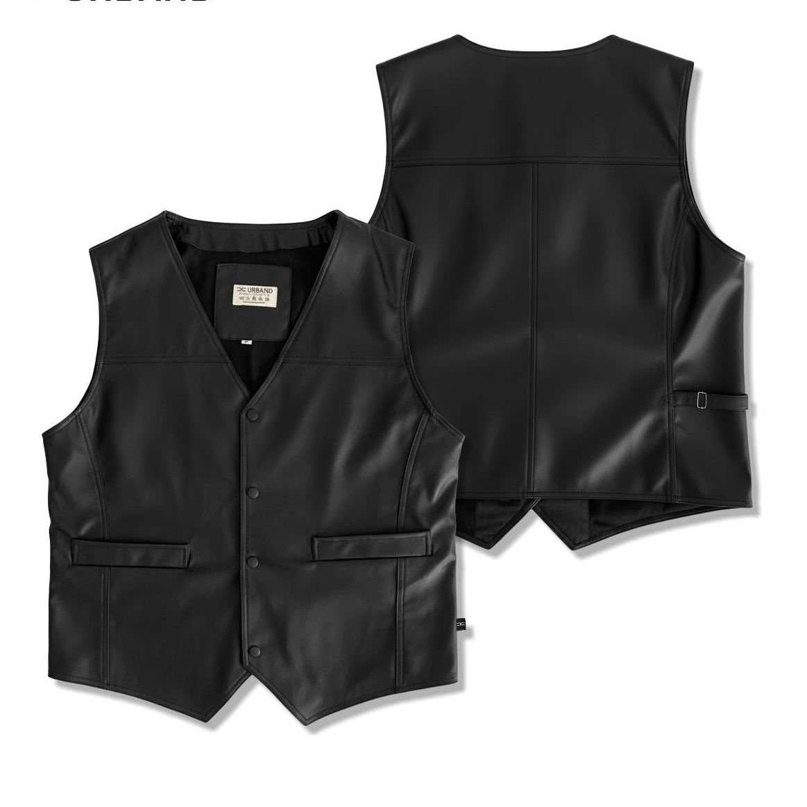 Dhozen plain and can custom embroidered motorcycle leather vest jacket A643 Harga 155,820 rupiah*Gratis Ongkir
