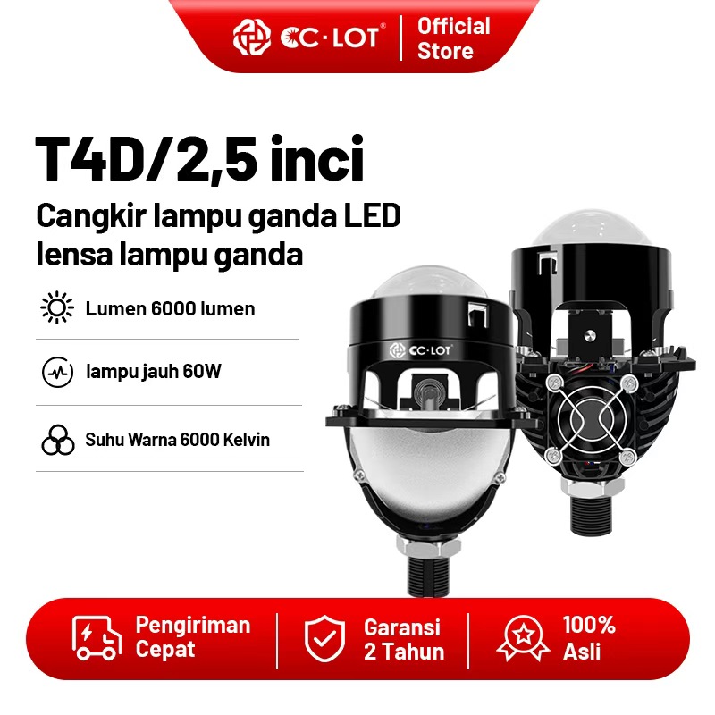 CC · lot LED projector lens biled bi-led 2.5 inch double lamp 60 Watt biled projector 6000 lumen, 6000K Harga 532,000 rupiah*Gratis Ongkir