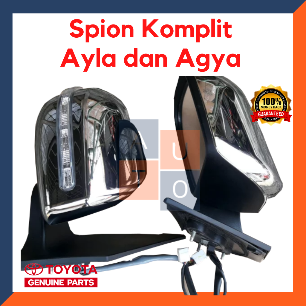 Spion Ayla dan Agya Full set Komplit Kanan dan Kiri Siap pasang Harga 1,579,000 rupiah*Gratis Ongkir