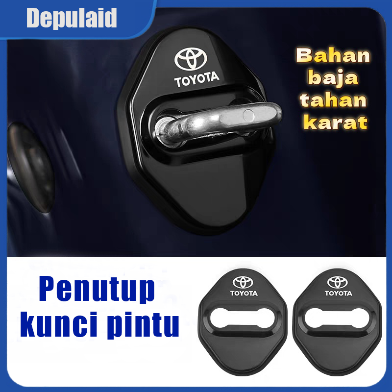 4Pcs Stainless Steel Car Door Lock Protective Cover for Toyota Honda Harga 55,699 rupiah*Gratis Ongkir