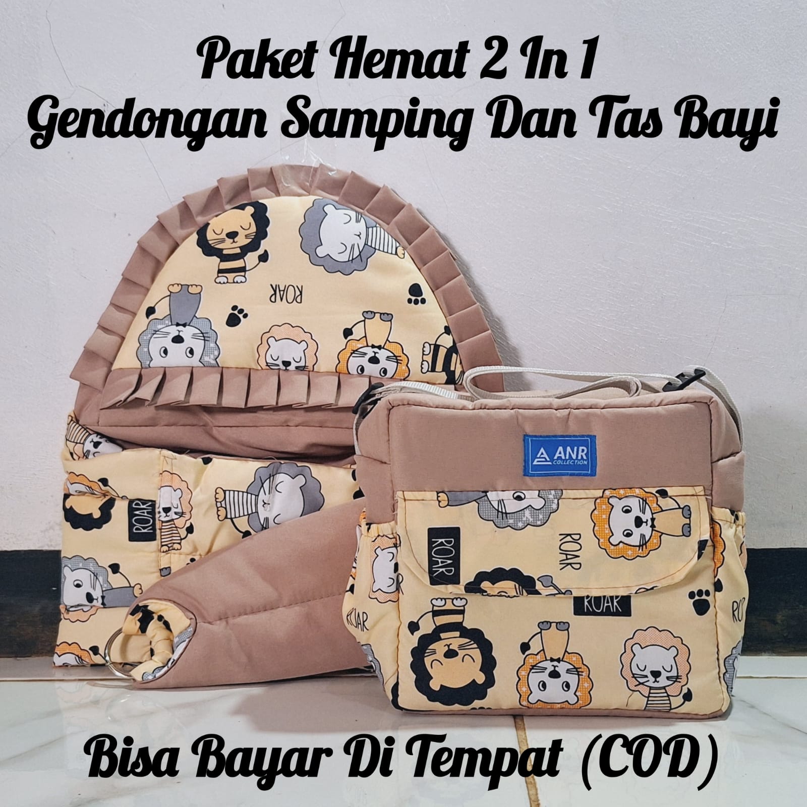 Paket Hemat 2 in 1 Tas Bayi Dan Gendongan Bayi Samping Motif Terlaris