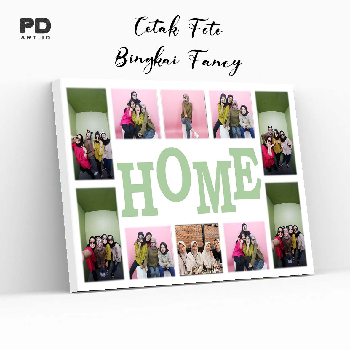 Cetak + Bingkai Foto 20R / 45x30 cm + Bingkai Foto Dinding Fancy Frame Foto / Cetak Foto 10R / Bingkai…