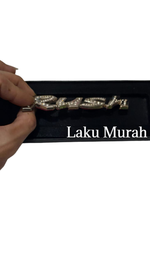 Emblem Logo Tulisan Toyota Rush Model Permata Diamond OEM HIGH QUALITY Harga 31,500 Ringgit*Penghantaran Percuma