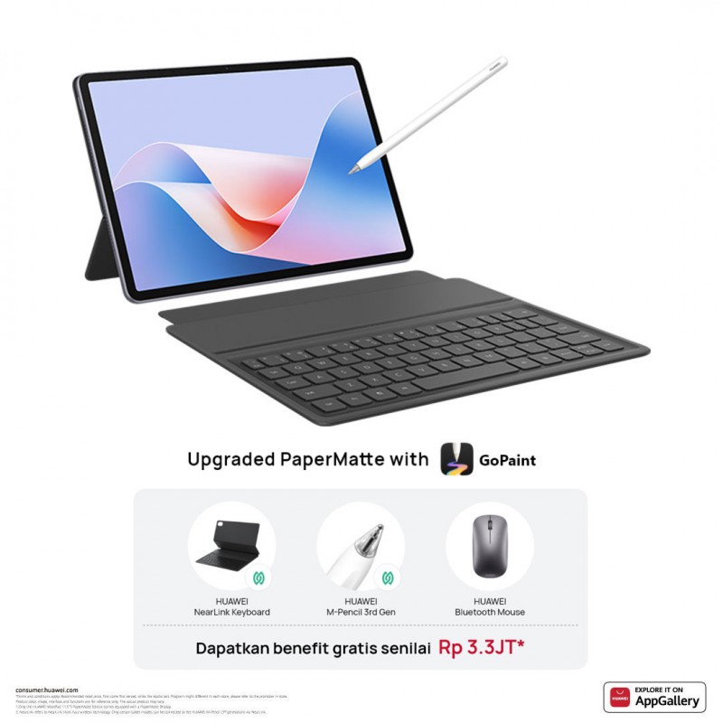 HUAWEI MatePad 11.5S PaperMatte Edition 8GB/256GB Harga 7,990,000 rupiah*Gratis Ongkir