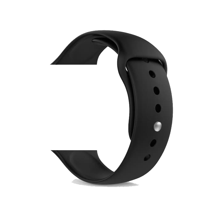 Correa . para Apple Watch Series 1 / 2 / 3 / 4 / 5 / 6 / 7 / SE (42 / 44  mm) Sport Negro » Sk Telefonía