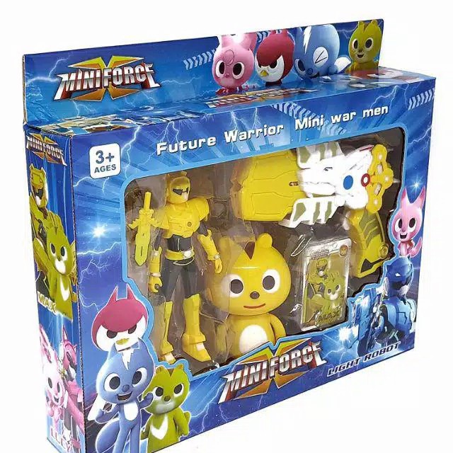 Mainan Anak Laki Laki Pedang miniforce Robot Mini Force x