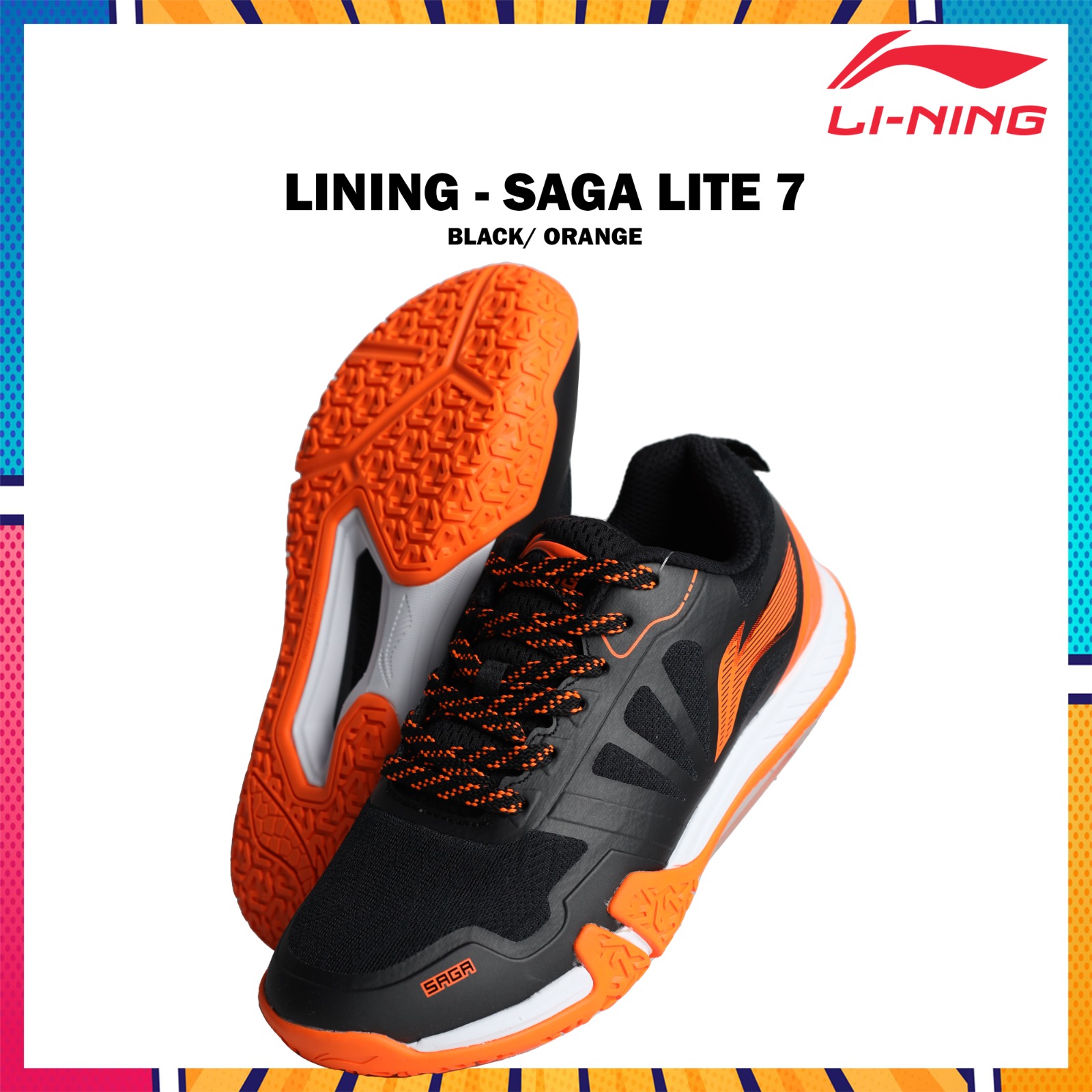 Sepatu Badminton Lining Saga Lite Sepatu Terbaru Lining 2023 NEW