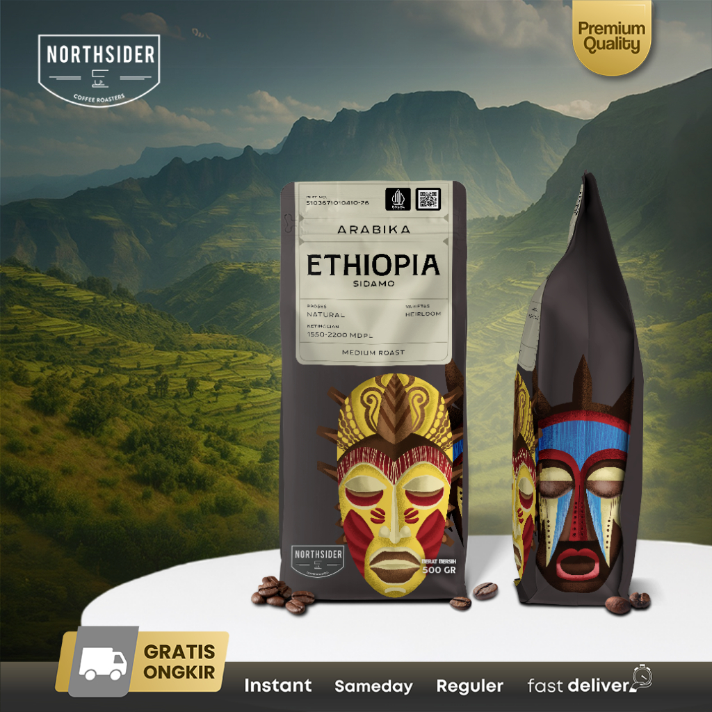 Ethiopia Sidamo natural arabica coffee