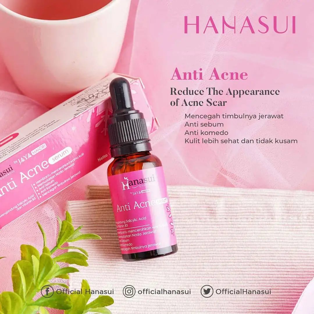 Serum Menghilangkan Jerawat Serum Mengatasi Kulit Berminyak Serum Anti Acne Serum Murah Bpom Halal By Hanasui Cod Lazada Indonesia