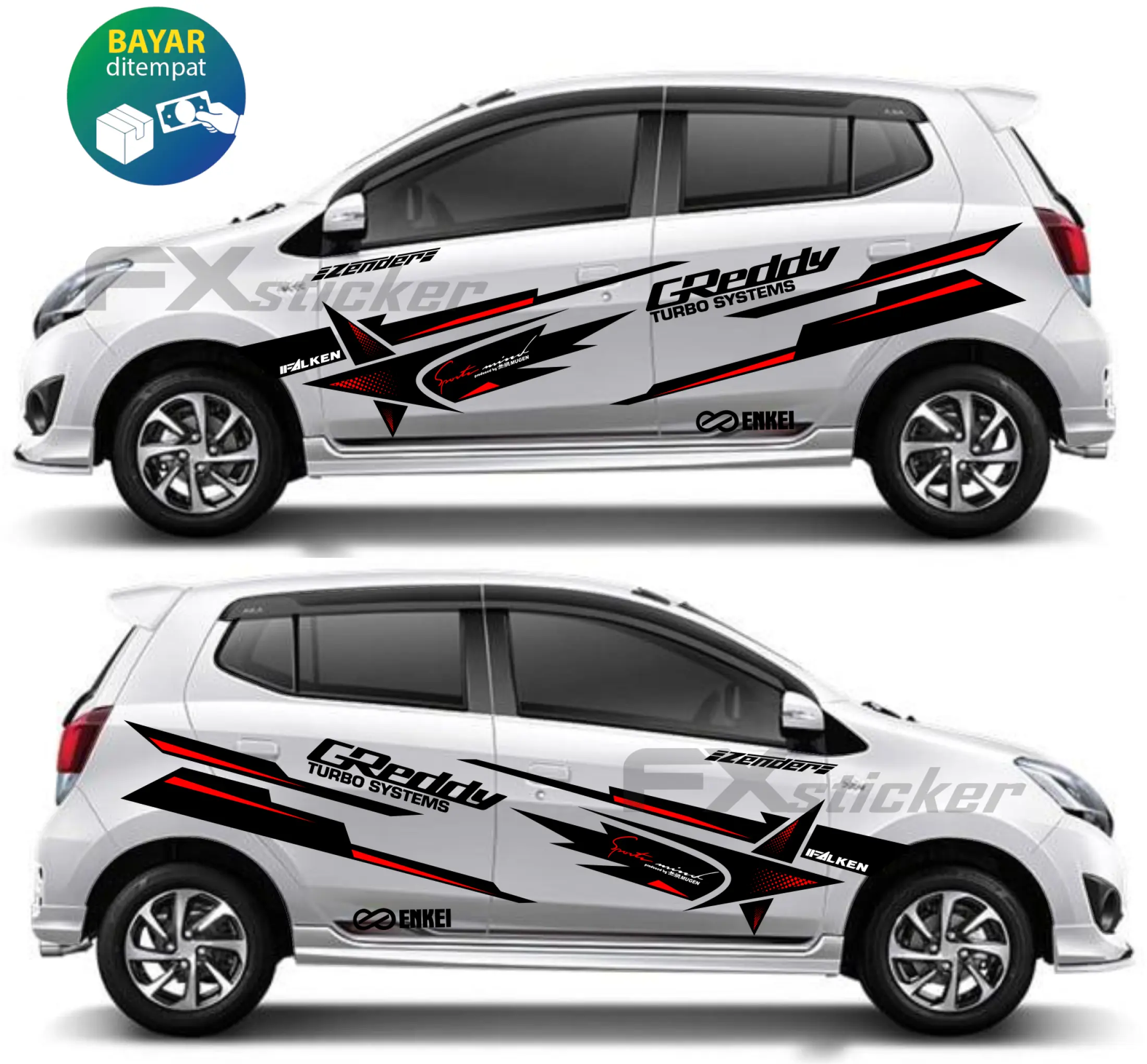 Stiker Termurah Stiker Mobil Cutting Sticker Minimalis Lis Greddy Sport Lazada Indonesia