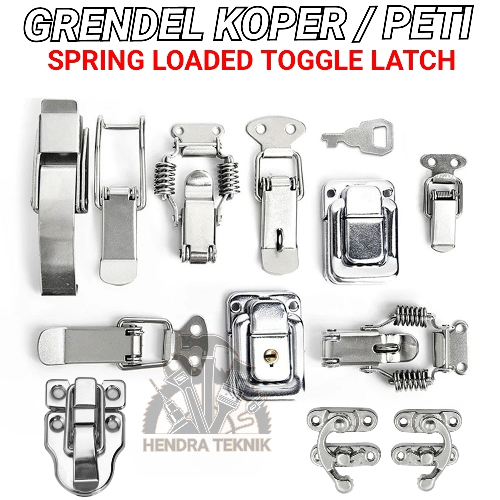 FUNSUEI 50 PCS Spring Loaded Toggle Latch Hasp, Catch Clap Clips...
