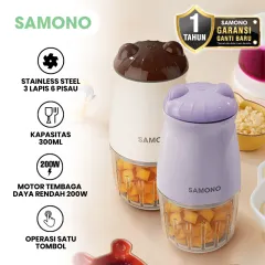 SAMONO Food Processor Food Chopper 300ml Mesin Penghalus Bumbu Daging  Buah Garansi Resmi 1 Tahun SW-MC200  Mini portable Serbaguna