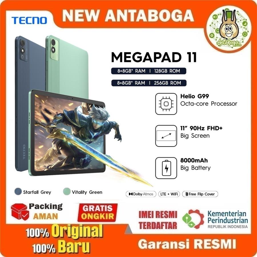 Tecno Megapad 11 8/128 & 8/256 GB Garansi Resmi Harga 2,447,000 rupiah*Gratis Ongkir