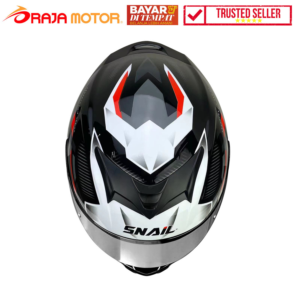 SNAIL Helm Full Face FFS2 Raze Black Grey Matt DD ring - Visor Silver - RAJA MOTOR Jual Aksesoris Variasi Sepeda Motor - PROMO GAJIAN SALE DISKON BIRTHDAY RAMADAN- Gratis Ongkos Kirim Harga 1,175,000 rupiah*Gratis Ongkir