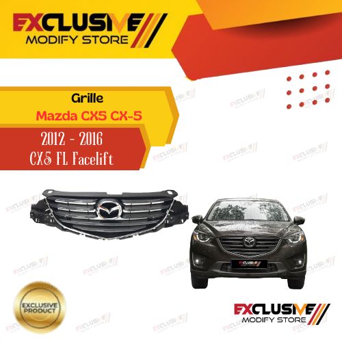 Mazda CX5 CX-5 (2012 - 2016) upgrade front grille model CX5 FL facelift (2016) last edition original look Harga 3,150,000 rupiah*Gratis Ongkir