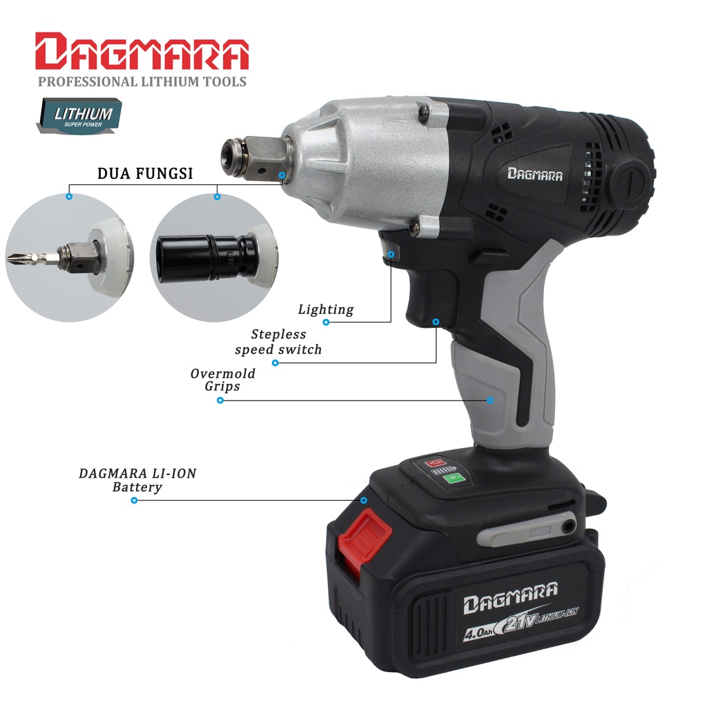 Dagmara Cordless impact Wrench 21V 