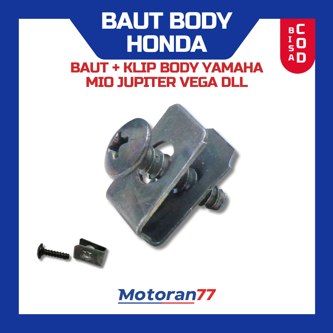 Body Bolts, Shell Clips, Clamps for Yamaha Mio Jupiter Vega, Etc. 5Pcs Harga 1,500 rupiah*Gratis Ongkir