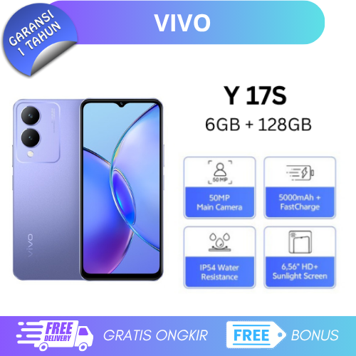 Vivo Y17S 6/128Gb - Mediatek Helio G85 - Ips Lcd Harga  1,090,000 Ringgit*Penghantaran Percuma