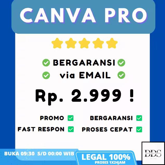 Canva dot com anti-storm template device program Harga 2,999 rupiah*Gratis Ongkir