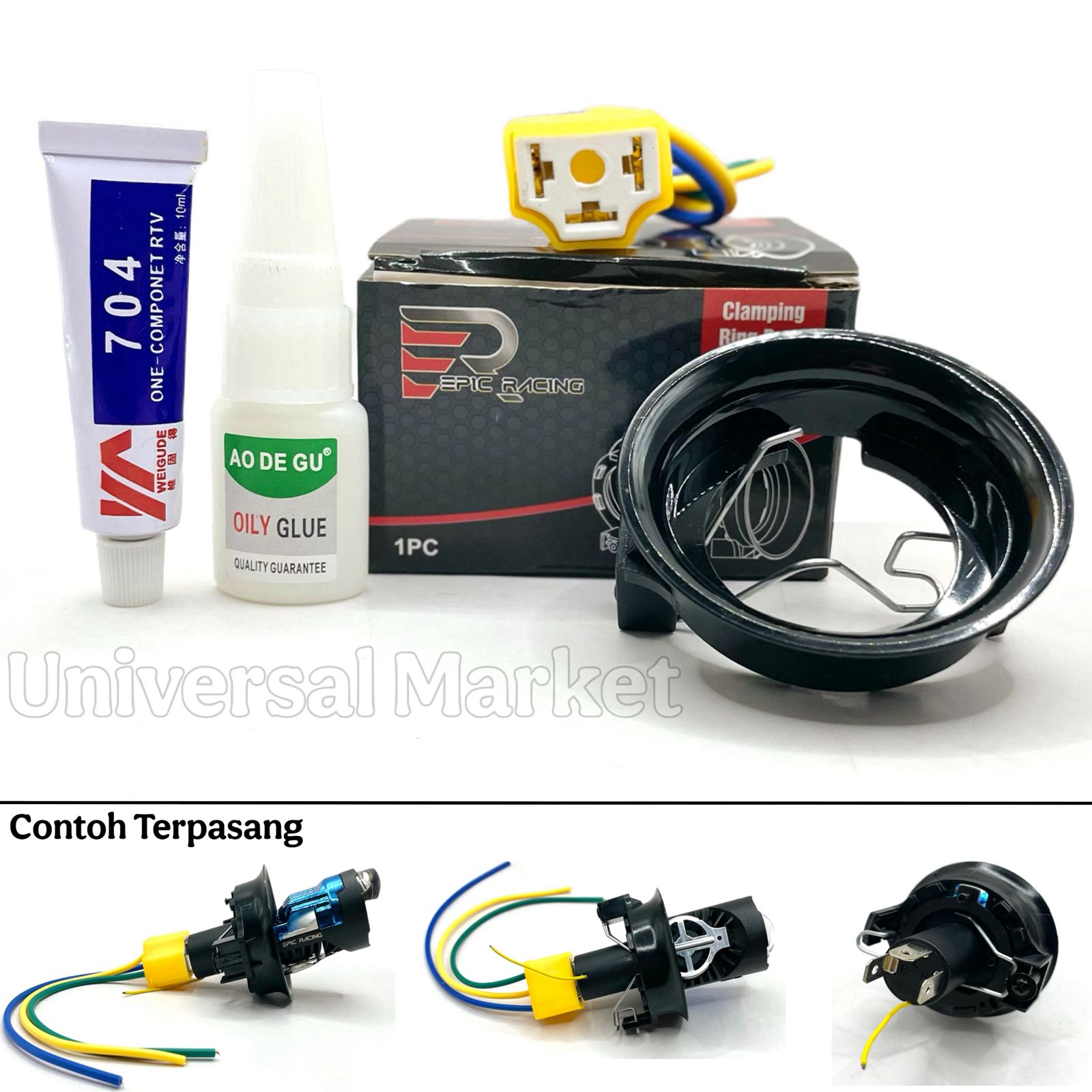 Complete Package, Just Use H4 Socket Light Fittings Harga 39,900 rupiah*Gratis Ongkir