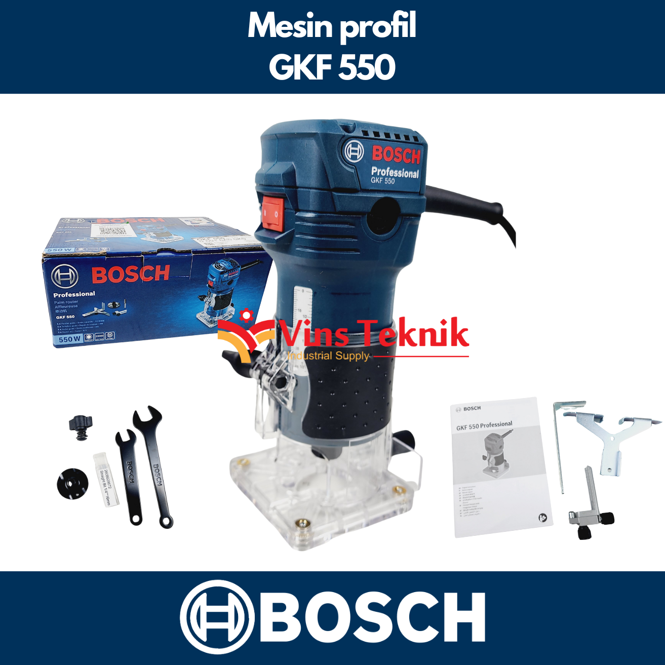 Affleureuse Bosch GKF 550 