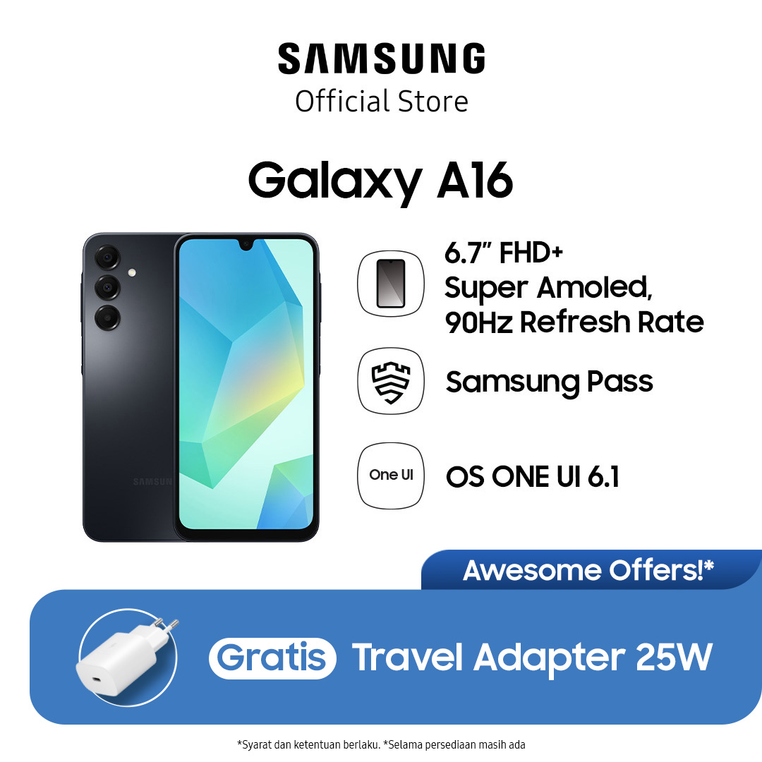 Samsung Galaxy A16 - 8/256Gb Harga 2,749,000 rupiah*Gratis Ongkir