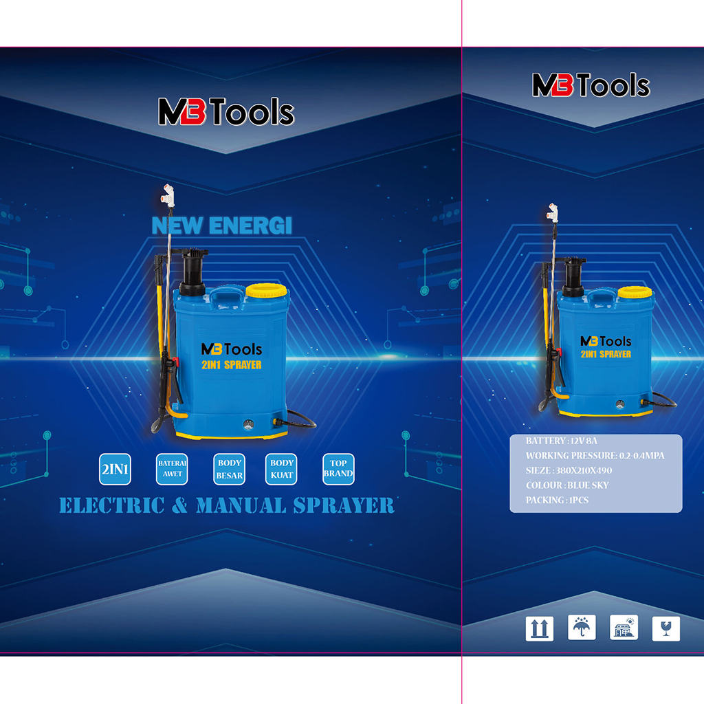 sprayer hama elektrik 16 liter / semprotan padi elektrik / semprotan sawah listrik 2 in 1 bisa manual juga / tangki cas / sprayer hama Harga 328,000 rupiah*Gratis Ongkir