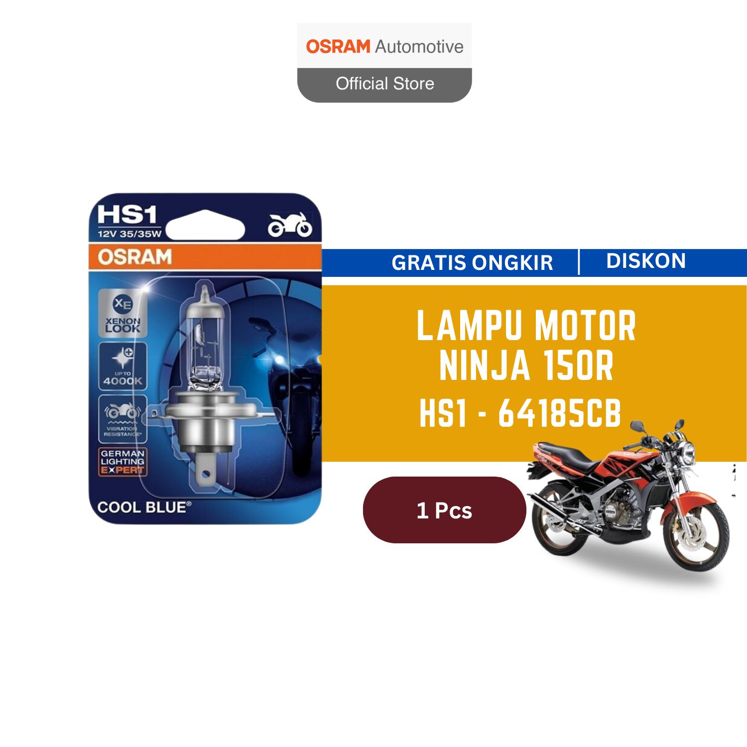 Osram Lampu Motor Kawasaki Ninja 150R 2007-2013 - HS1 64185CB Harga 36,900 Ringgit*Penghantaran Percuma