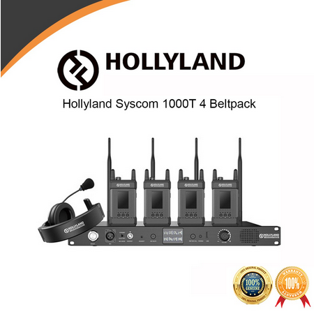 Hollyland Syscom 1000T 4 Beltpacks Full-Duplex Intercom System Harga 62,139,000 rupiah*Gratis Ongkir