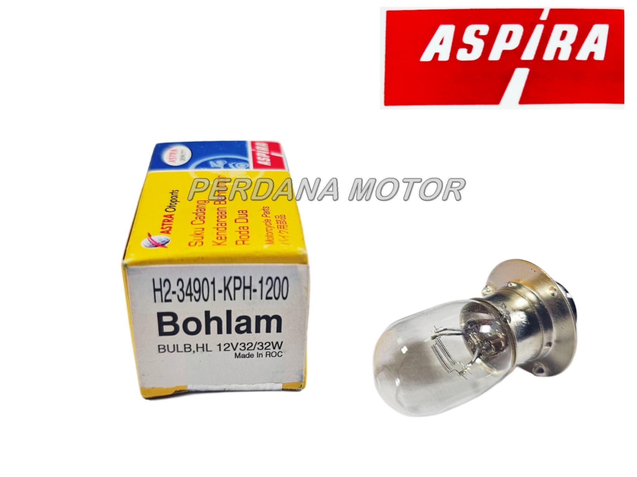LAMPU DEPAN 32 WATT BOHLAM ASPIRA TIPE 1 TONJOLAN HONDA YAMAHA
