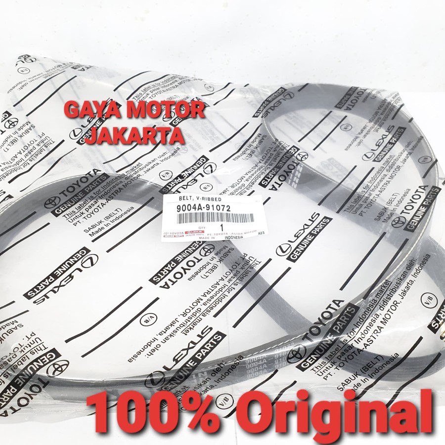 Tali Kipas Fanbelt V-Belt Toyota Agya-Ayla-Sigra-Calya 1200cc 6PK1162 Harga 143,000 rupiah*Gratis Ongkir
