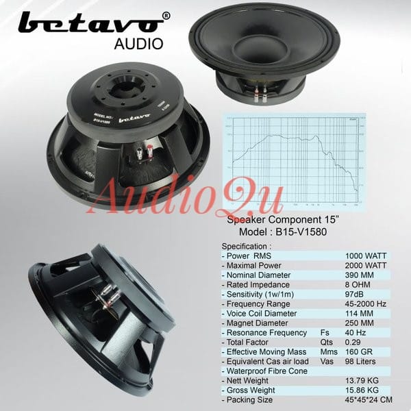 speaker betavo 12 inch