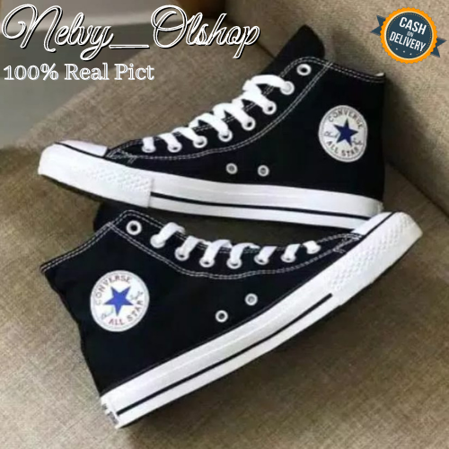[BISA COD] converse26 All star sekolah HITAM BOOTS TERMURAH / SEPATU CASUAL / conver putih /SEPATU PRIA / SEPATU WANITA / SEPATU SNEAKERS PRIA / SEPATU/kualitas original SEPATU CONVERSE_4 ALL STAR CHUCK TAYLOR HIG+H - SEPATU SNEAKRS CASUAL PRIA WANITA