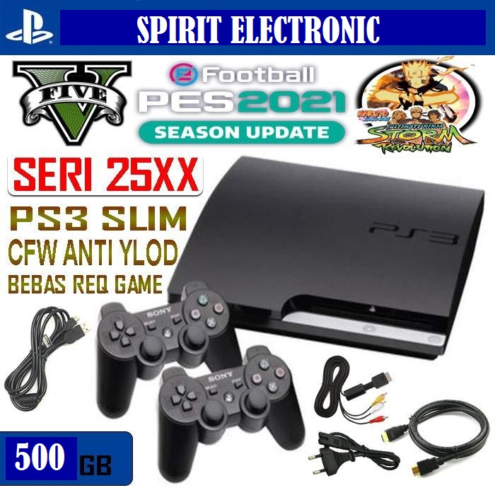 PS3 SLIM 500GB SERI 25 FULL GAME STIK Lazada Lazada Indonesia
