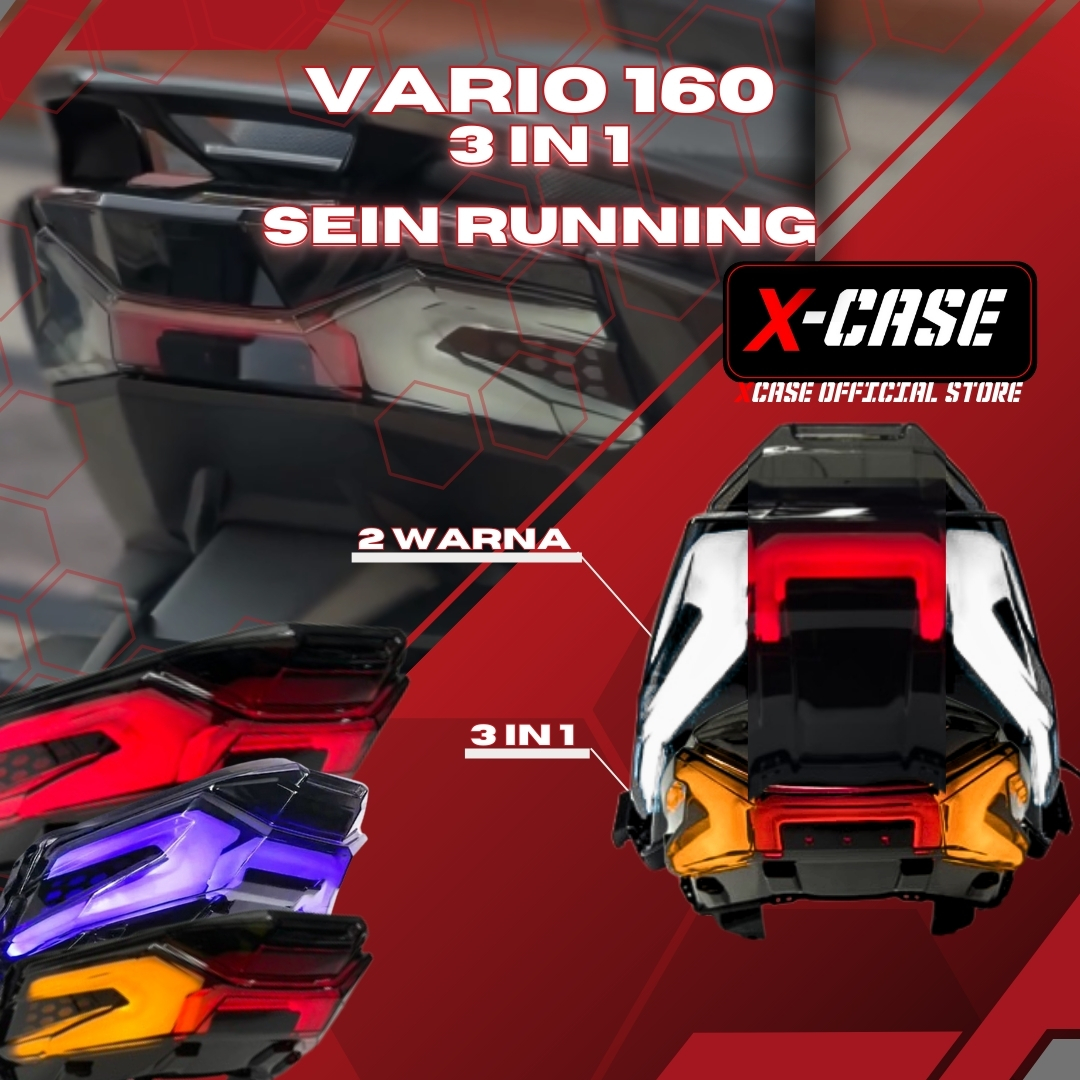 X-Case Lampu Wd109 Stoplamp Honda Vario 160 New LAZY RGB Led 3 In 1 Chip Tail Light Turn Signal Giá 505,000 Đồng*Miễn phí vận chuyển