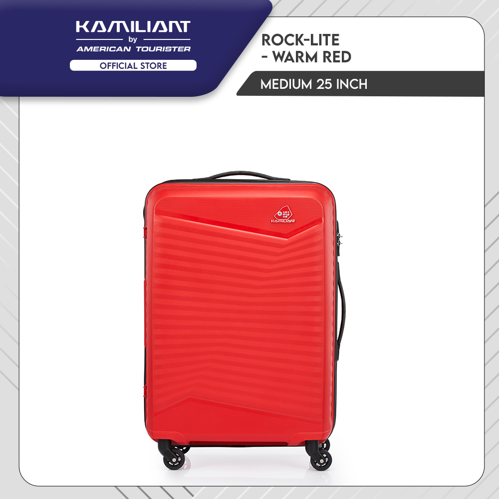 Lazada Indonesia - Kamiliant by American Tourister Rock Lite Medium 25 inch – Warm Red