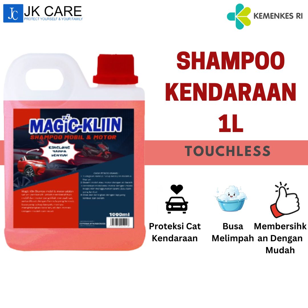 Shampoo Mobil & Motor JK CARE 1 Liter - Touchless Foam, Aman untuk Cat Harga 22,755 rupiah*Gratis Ongkir