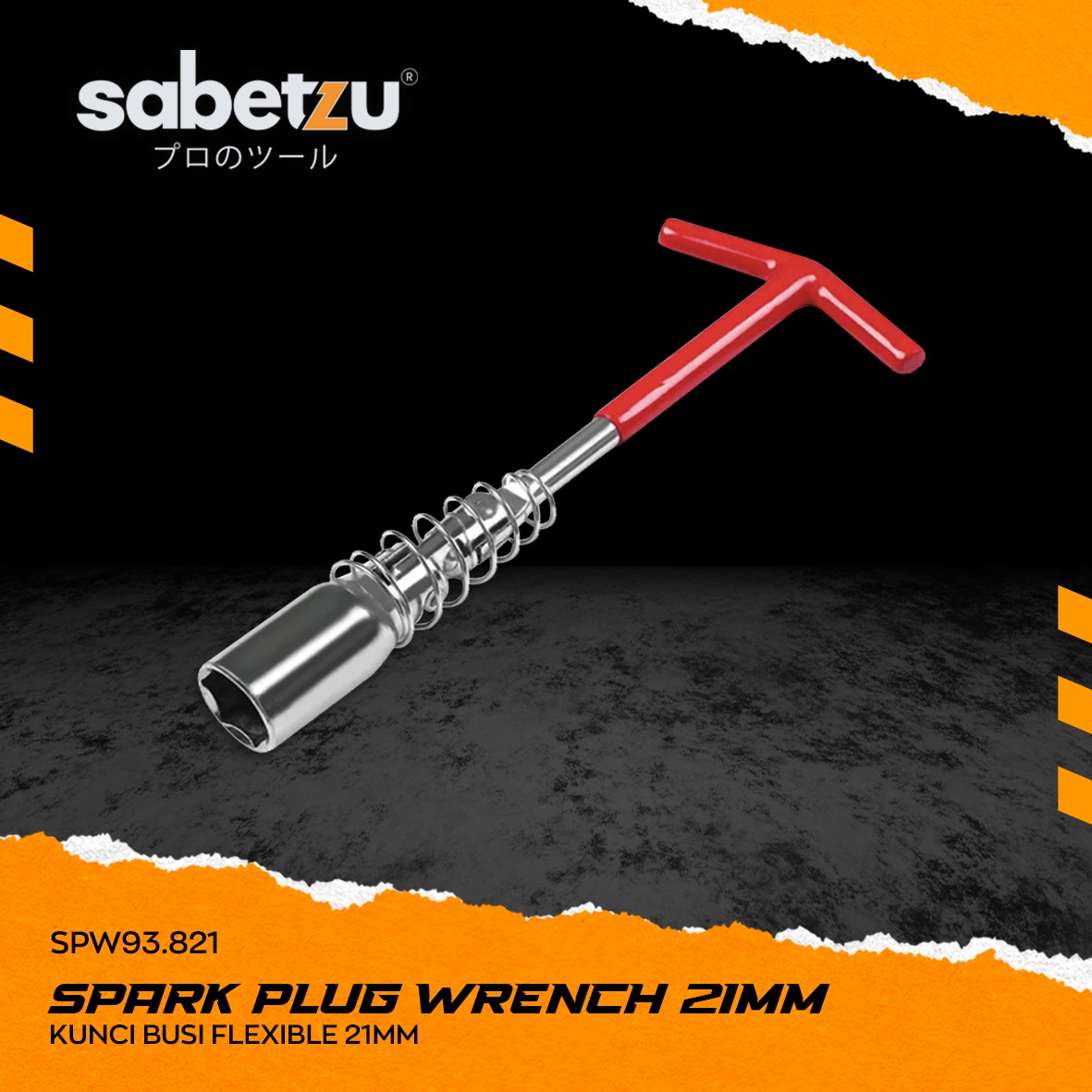 Kunci busi 21mm motor spark plug wrench T sok busi 21 mm Sabetzu konci busi T flexible - flexible spark plug wrench kunci T untuk motor ukuran 21mm fleksibel spark plug wrench sok busi Harga 19,000 rupiah*Gratis Ongkir