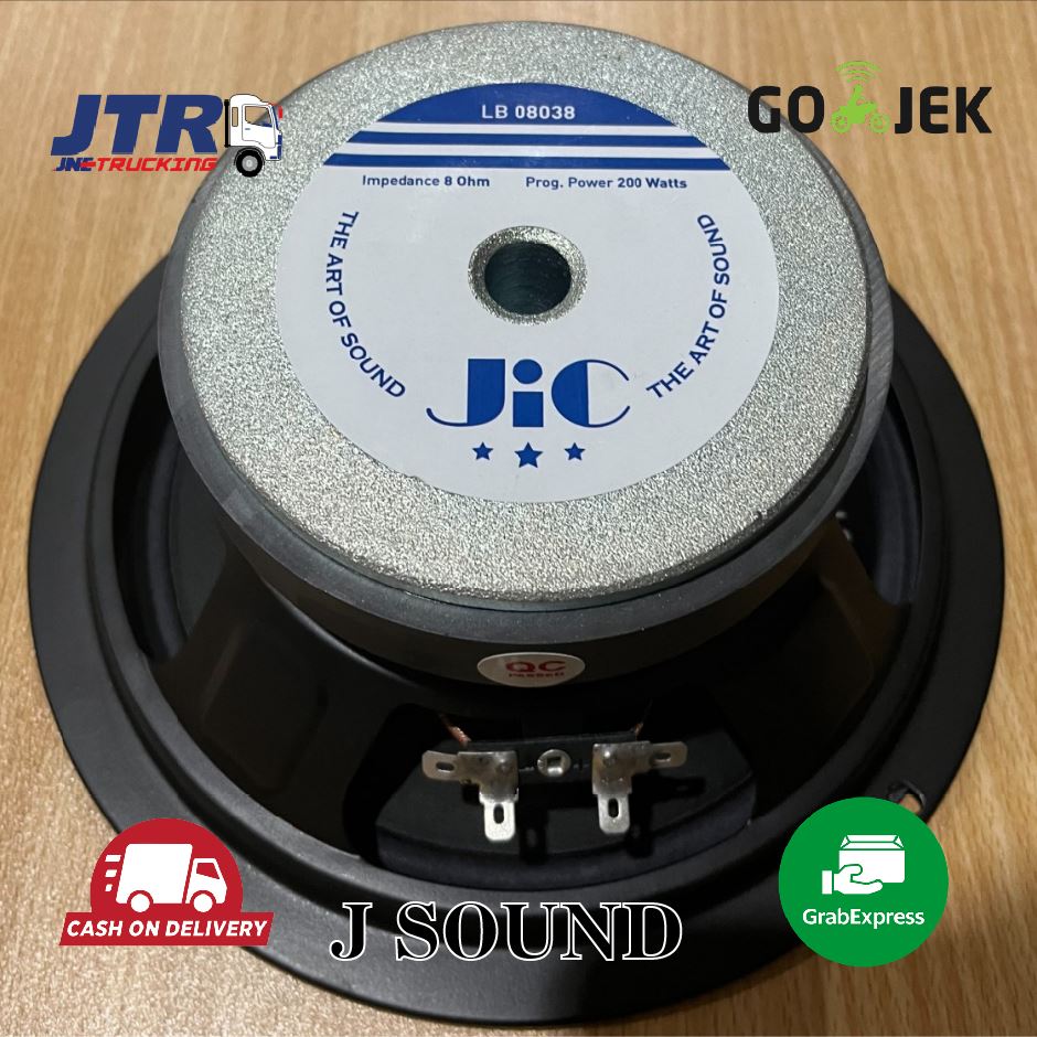 JIC Speaker LB 08038 - 8 INCH Harga 221,000 rupiah*Gratis Ongkir