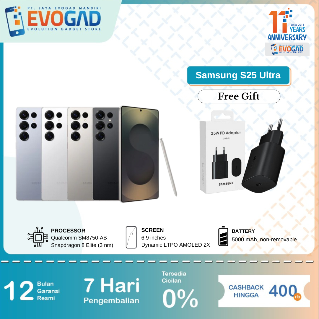 Samsung Galaxy S25 Ultra 12/512 & 12/1TB, Galaxy AI Smartphone AI Snapdragon 8 Elite 200MP 5000 mAh | Garansi Resmi SEIN 1 Tahun Giá 18,735,000 Đồng*Miễn phí vận chuyển